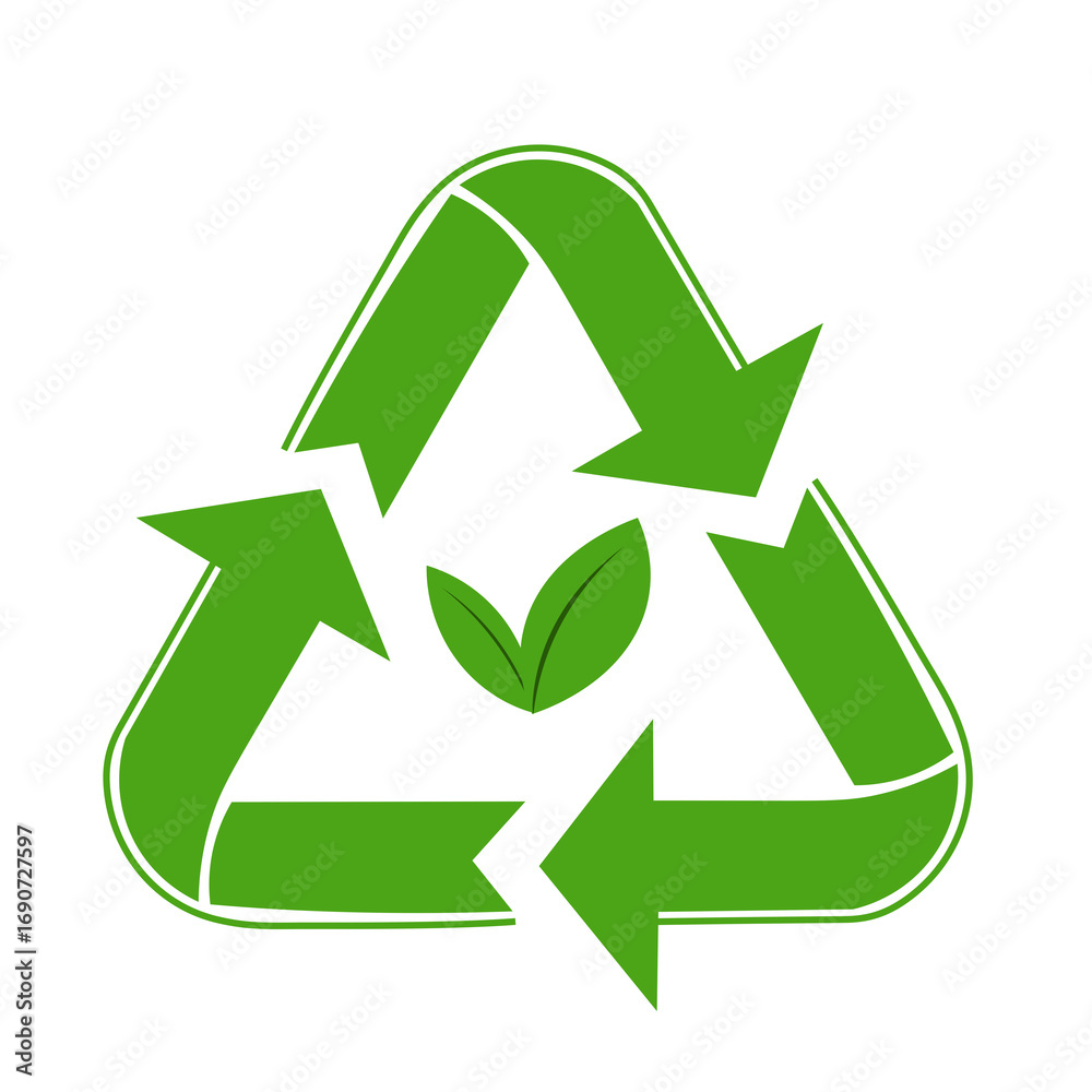 Obraz premium green recycle symbol