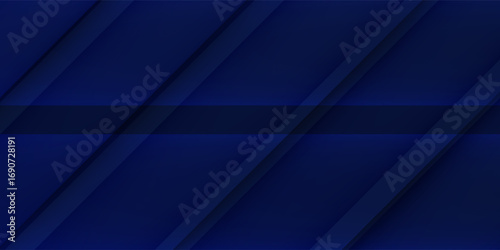 Black dark navy blue silver abstract pattern background. Geometric shape. Line triangle angle fold polygon diamond 3D simple abstract modern blue