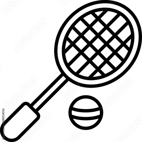 Tennis Racket Icon
