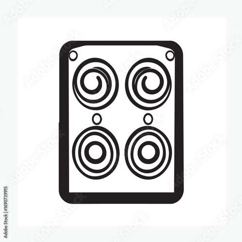 vector illustration of speaker