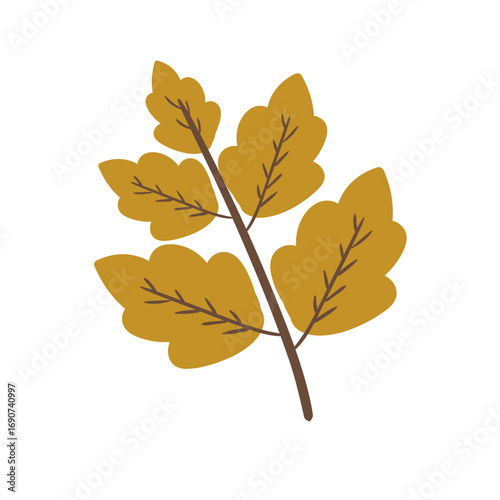 Wallpaper Mural Hand drawing cartoon cute leaf For Autumn Vibes Sticker. cute animal drawing, doodle Torontodigital.ca