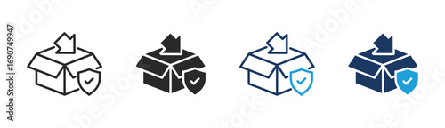 Set of Packaging icon collection in Multiple Style. Icon suitable for web and mobile application.