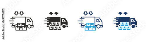 Set of Transport icon collection in Multiple Style. Icon suitable for web and mobile application.