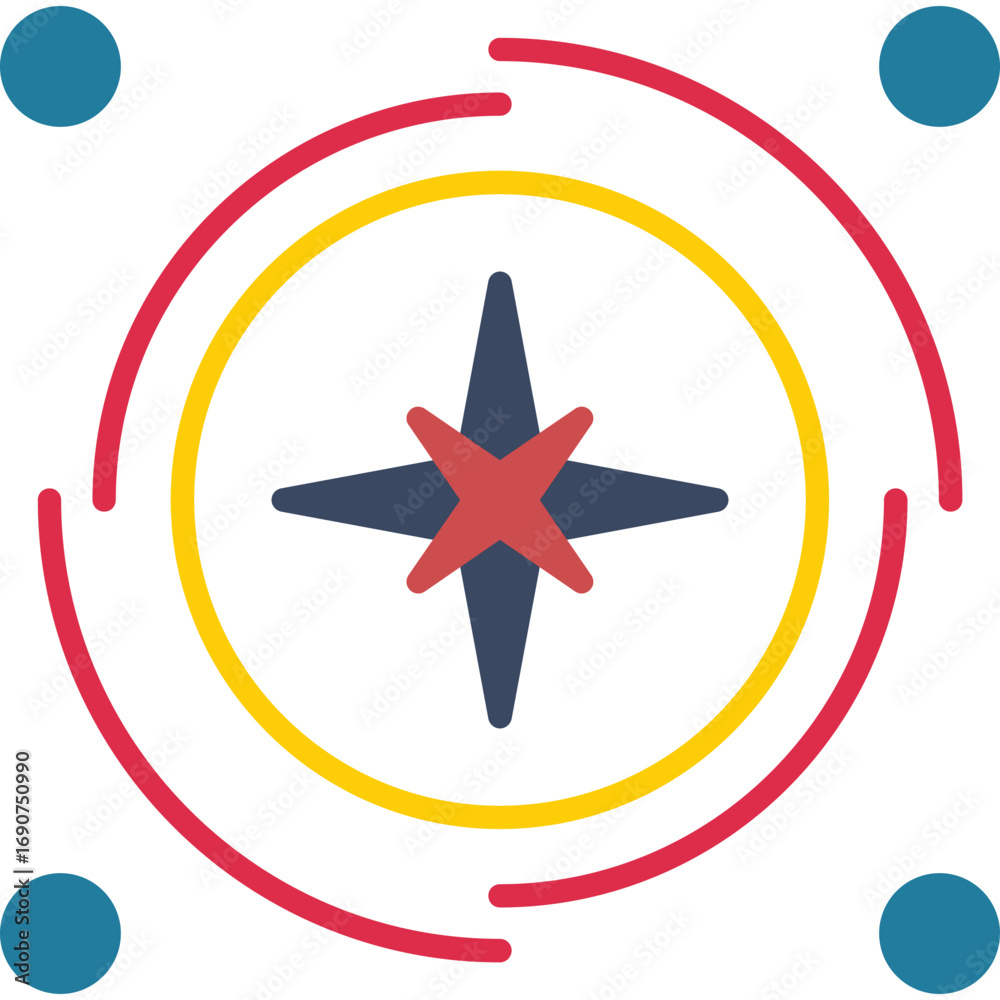 Obraz premium Compass Icon