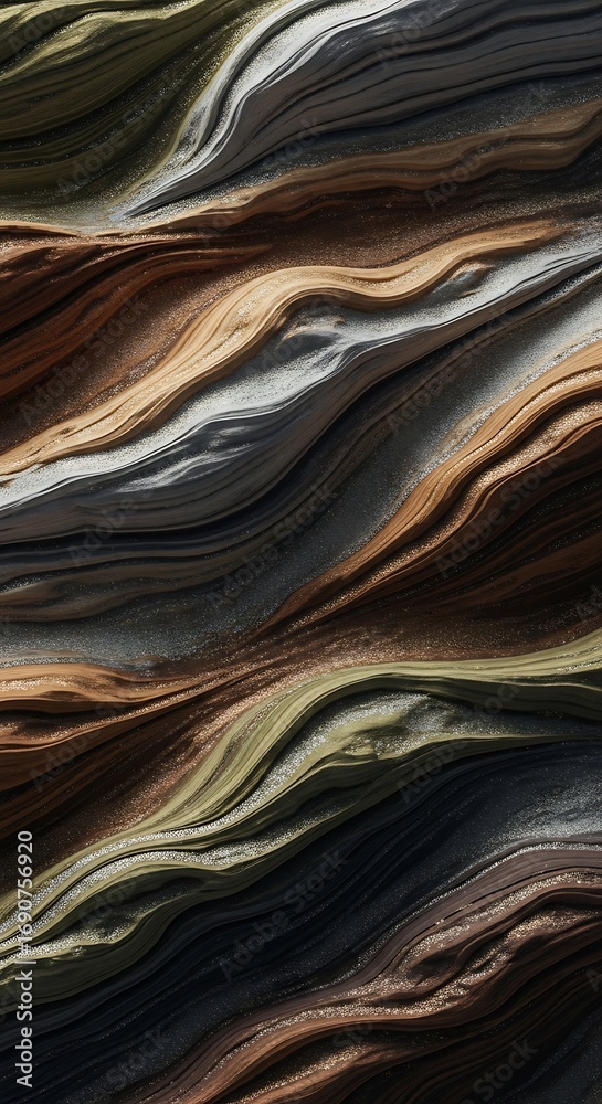 Obraz premium Fluid gradient texture with earthy tones for abstract backdrop design