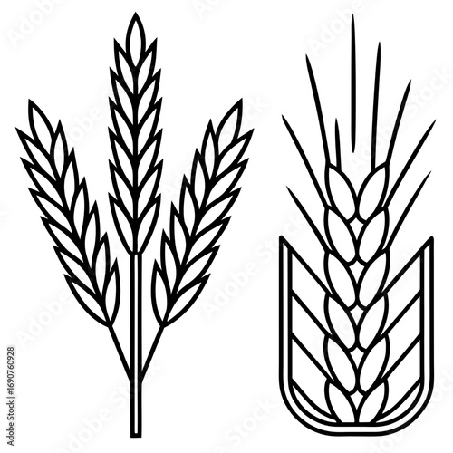 Wheat Bundle Vector Icon