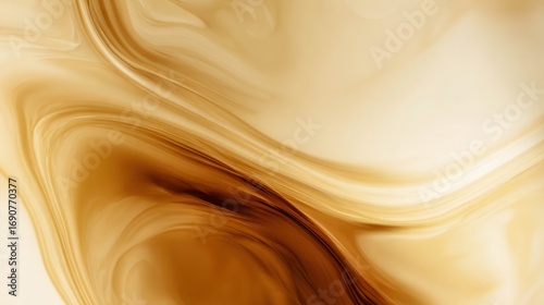 Abstract swirls of smooth caramel and cream colors creating a soft and warm background for various design projects