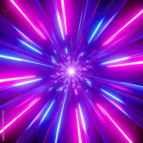 Neon speed tunnel