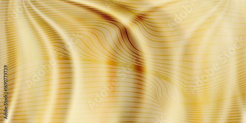 Abstract background texture of natural yellow or golden colour fabric. Fabric texture of natural cotton or linen, silk or satin, wool or jersey textile material. Luxurious canvas background.