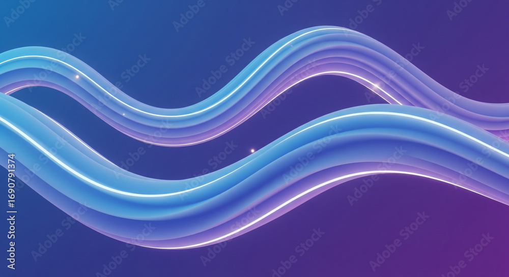 Obraz premium abstract blue wave background