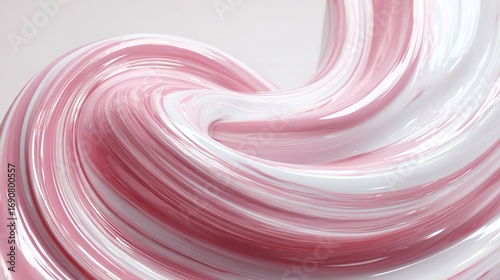 Wallpaper Mural Pink and White Swirling Fluid Abstract Background Torontodigital.ca