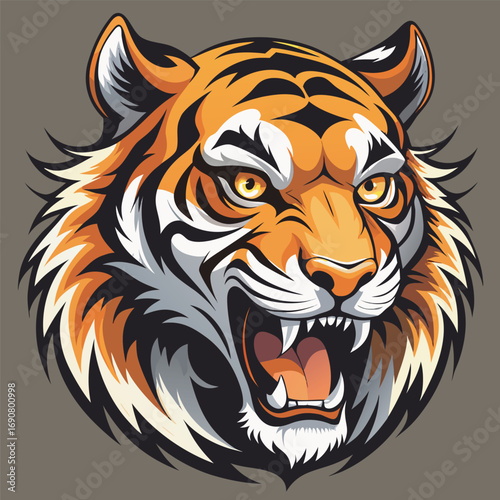 Roaring Tiger Head