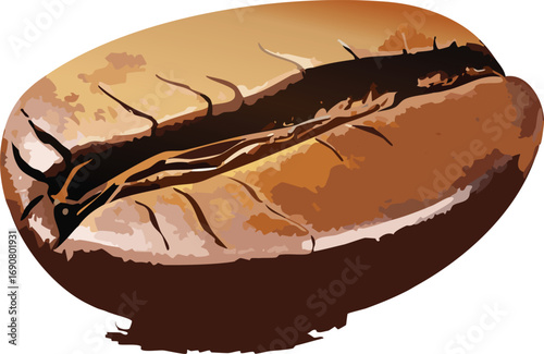 Single bean image used to foster environmental awareness in school food programs
Coffee bean groove as a symbol of depth and complexity in educational storytelling

