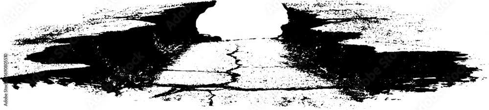 Obraz premium Grunge black and white crack texture for urban design and art projects