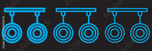 Animated hand-drawn arrow through circle icon in continuous line style motion graphic art. Goal achievement and penetration symbo