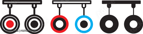 Animated hand-drawn arrow through circle icon in continuous line style motion graphic art. Goal achievement and penetration symbo