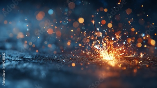 Wallpaper Mural Sparkler Burst: Vibrant Light Trails & Bokeh Backgrounds for Design Projects Torontodigital.ca