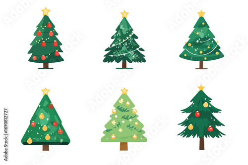 Holiday Christmas Tree Vector Collection