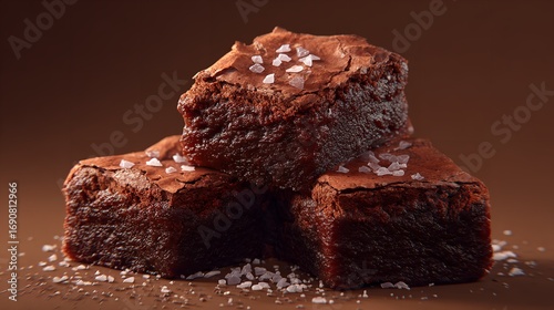 Wallpaper Mural Scrumptious Chocolate Brownies: Gourmet Baking Photography Torontodigital.ca