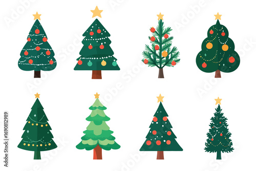 Holiday Christmas Tree Vector Collection