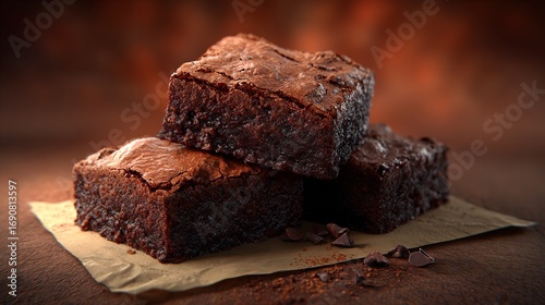 Wallpaper Mural Decadent Chocolate Brownies: A Delicious Treat Torontodigital.ca