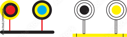 Animated hand-drawn arrow through circle icon in continuous line style motion graphic art. Goal achievement and penetration symbo