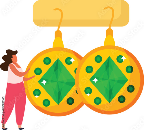 vector illustration of jewelry