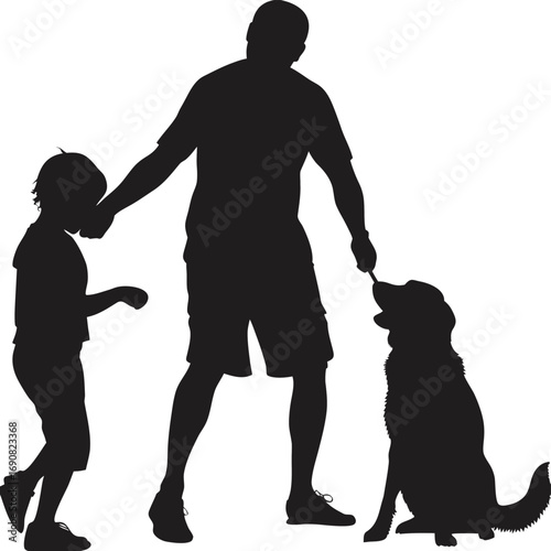 Family Fun with Beloved Pet Dog