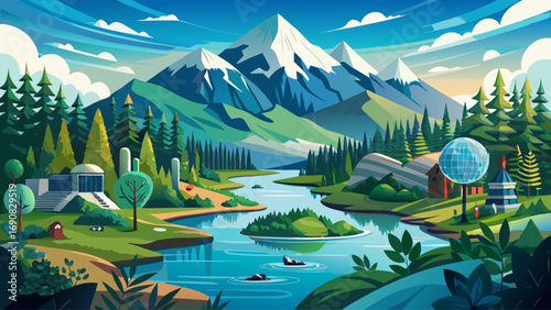 Mount Arrowsmith Biosphere Reserve, Canada – towering mountain ranges, lush temperate rainforests, and pristine waters reflect the balance between conservation and community engagement in sustainable 