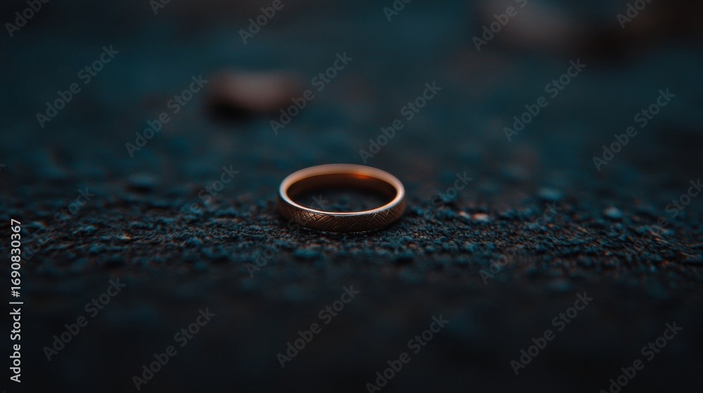 custom made wallpaper toronto digitalA ring on a dark surface.