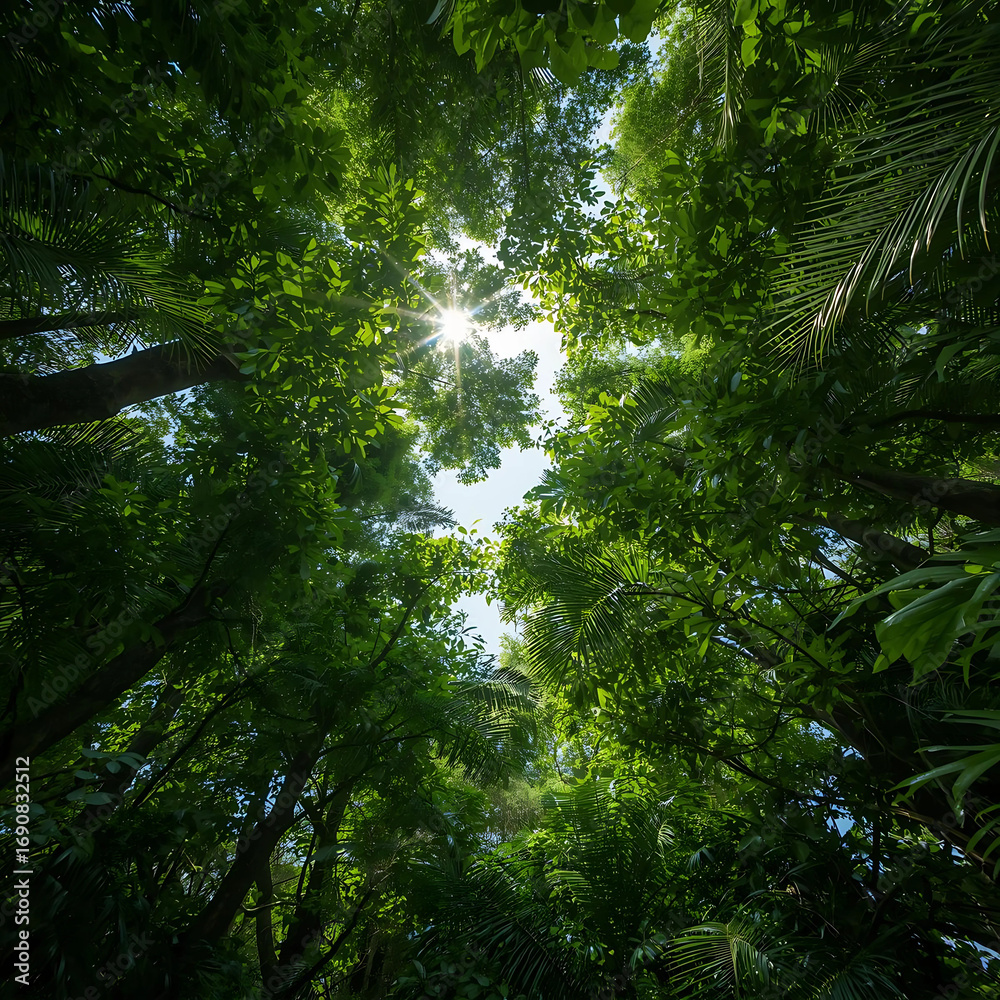 Fototapeta premium Rainforest Canopy Glow