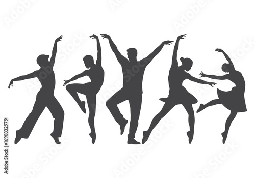 Dancing Figure Silhouette, silhouette, vector, people, woman, dance, dancing, athlete, action, silhouettes, dancer.