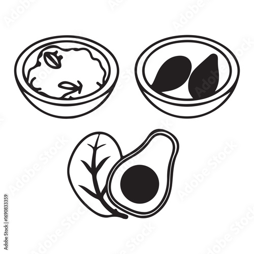 Vegetables and fruits vector illustration