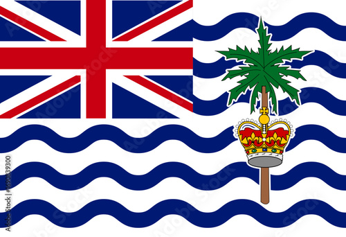 British Indian Ocean flag illustrator of national