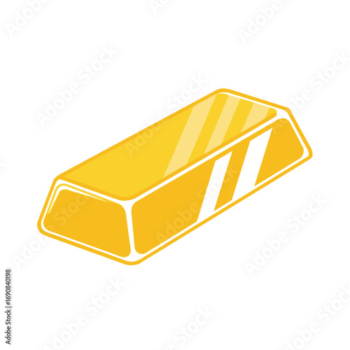 Gold bar, precious metal, investment concept on a transparent background