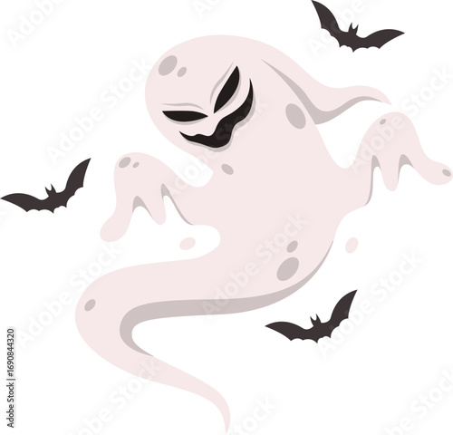 vector illustration of ghost