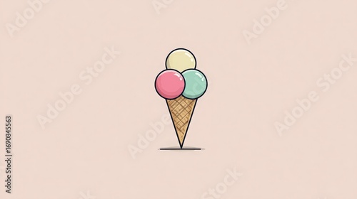 Minimalist Ice Graphic Design