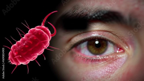 Patient showing Chagas disease symptoms (editorial awareness).