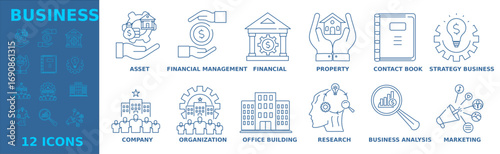 business  icon vector illustration concept	