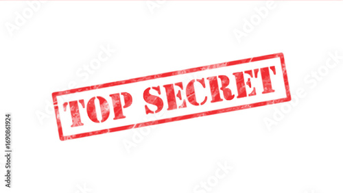 Red Top Secret stamp on a white background.