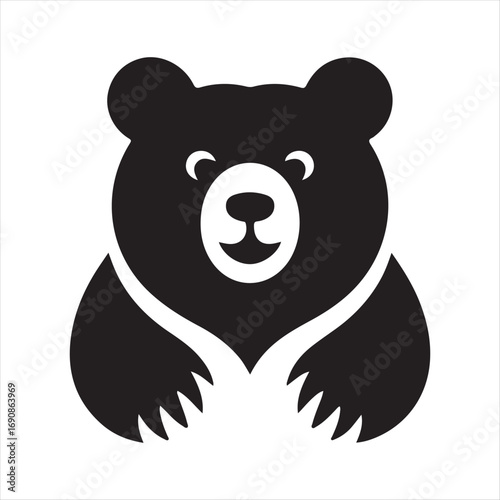 bear vector silhouette sketch art logo design collections