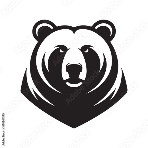 bear vector silhouette sketch art logo design collections