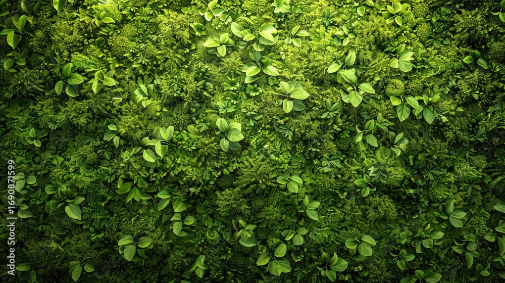 Green moss wall background Green moss wall background