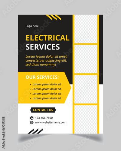 Electrical Services Flyer design