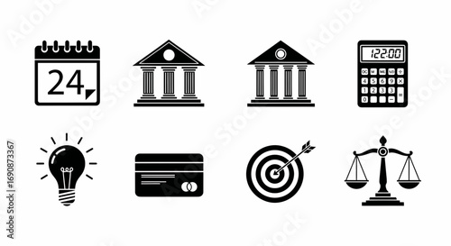 Financial and Business Icons Collection