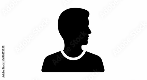 Silhouette of a Man's Profile