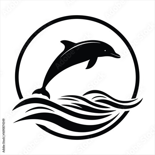 dolphin vector silhouette clip art sketch idea illustration