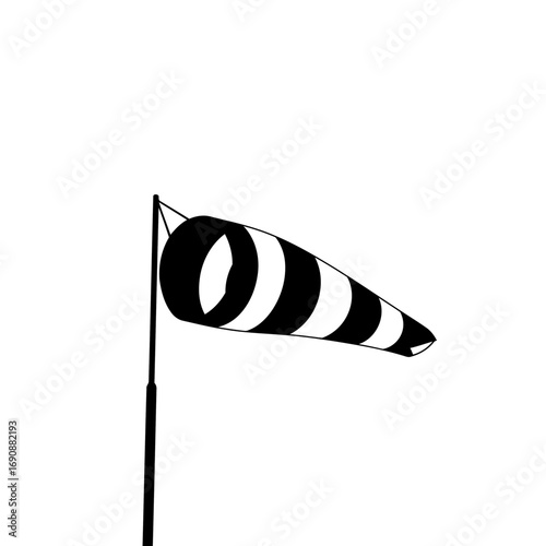 Windsock Weather Indicator Illustration