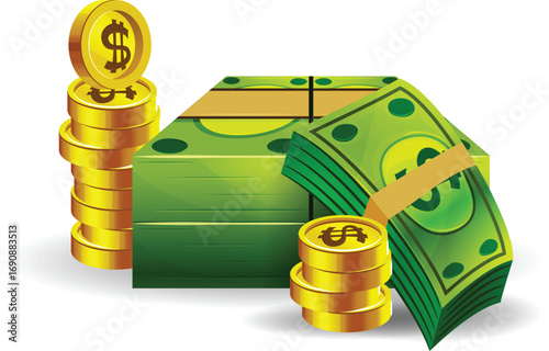 vector illustration of money