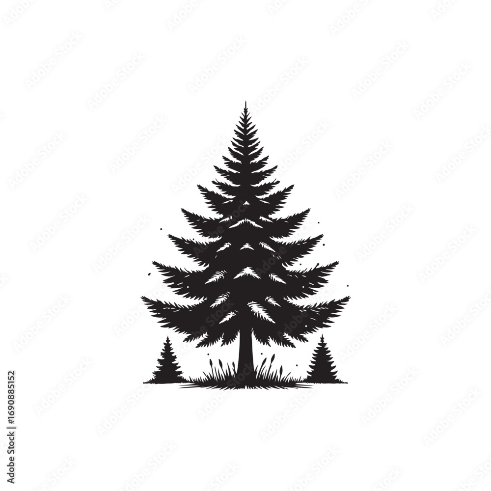 Obraz premium Spruce tree Vector (1).eps